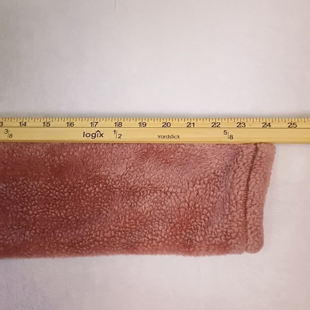 32 Degrees Heat Womens Dusty Rose Pink Plush Faux Fur Fleece Full Zip Jacket S - Picture 9 of 10